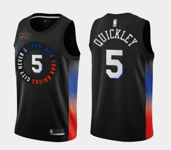 Toddlers Knicks #5 Immanuel Quickley Stitched NBA Jersey